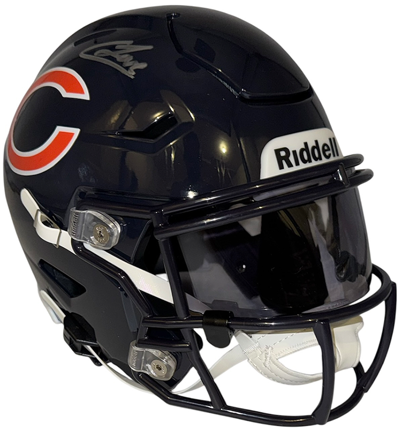 Colston Loveland Signed Chicago Bears Speed Midi Helmet PSA