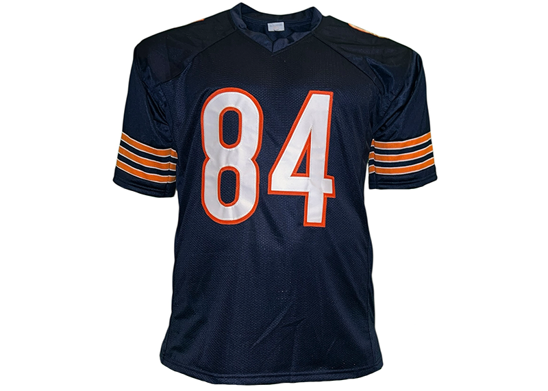 Colston Loveland Signed Chicago Blue Football Jersey Beckett