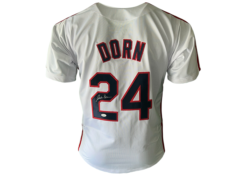 Corbin Bernsen Signed Baseball Jersey Major League The Movie Dorn JSA
