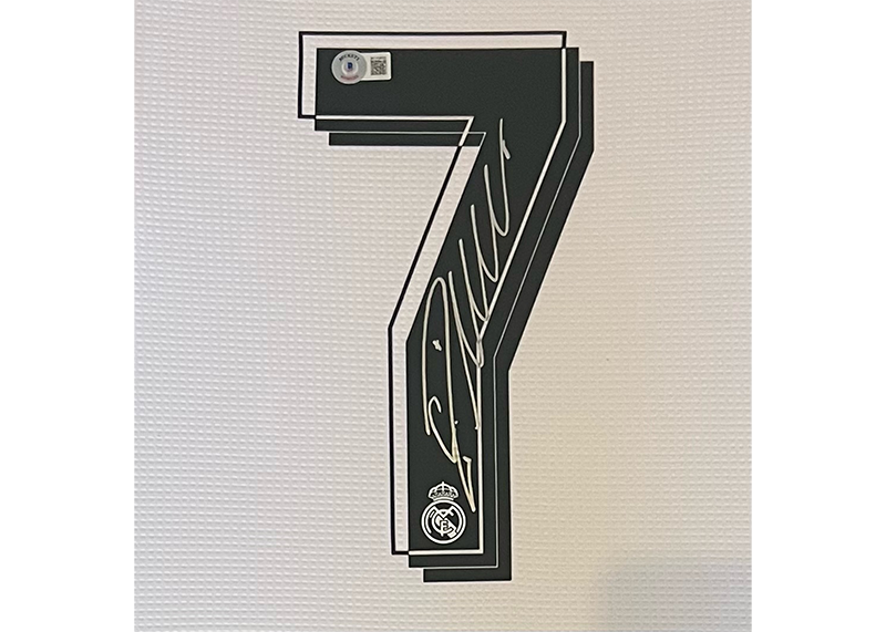 Cristiano Ronaldo Signed Real Madrid 34x42 Framed Jersey Beckett