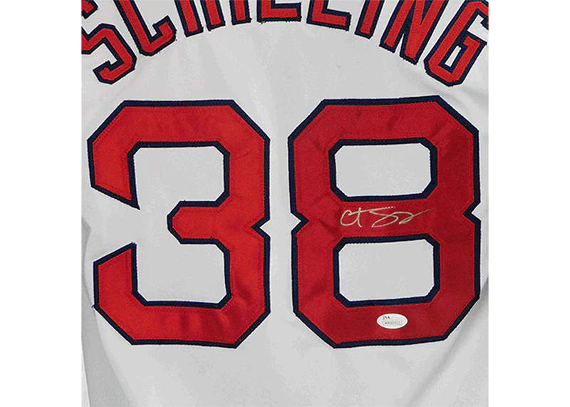 Curt Schilling Signed Boston White Baseball Jersey (JSA)