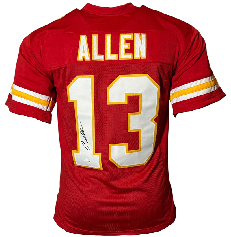 Cyrus Allen Signed Kansas City Red Football Jersey JSA