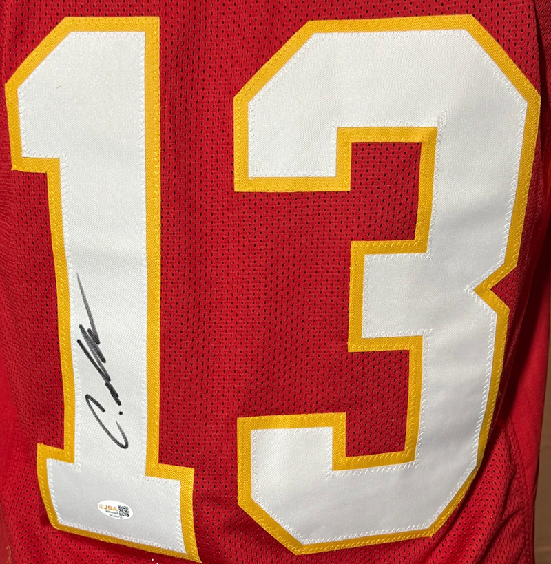 Cyrus Allen Signed Kansas City Red Football Jersey JSA