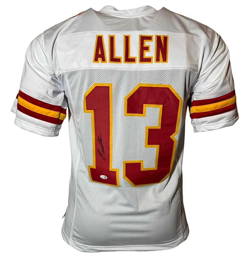 Cyrus Allen Signed Kansas City White Football Jersey JSA