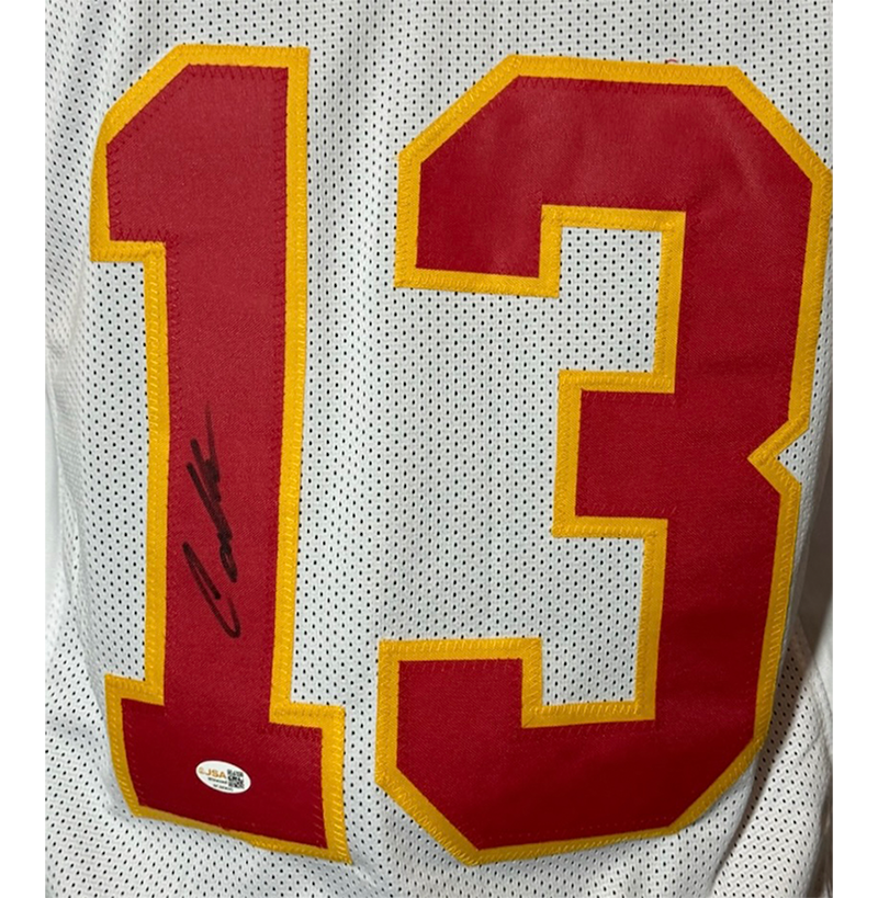 Cyrus Allen Signed Kansas City White Football Jersey JSA