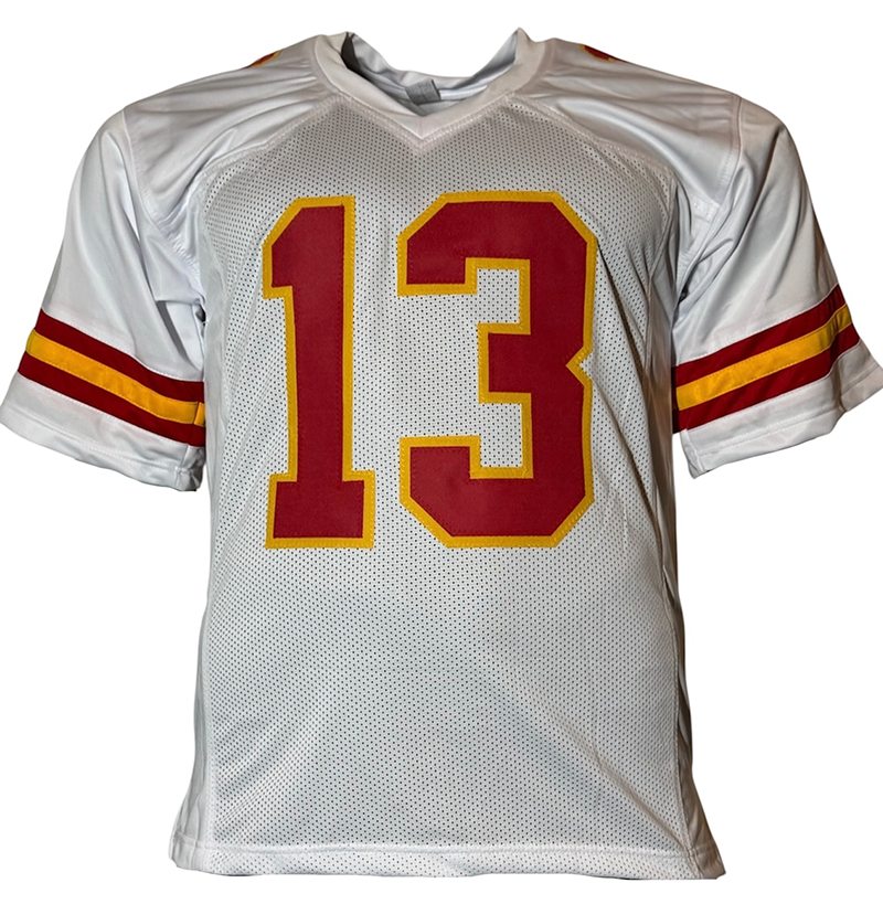 Cyrus Allen Signed Kansas City White Football Jersey JSA
