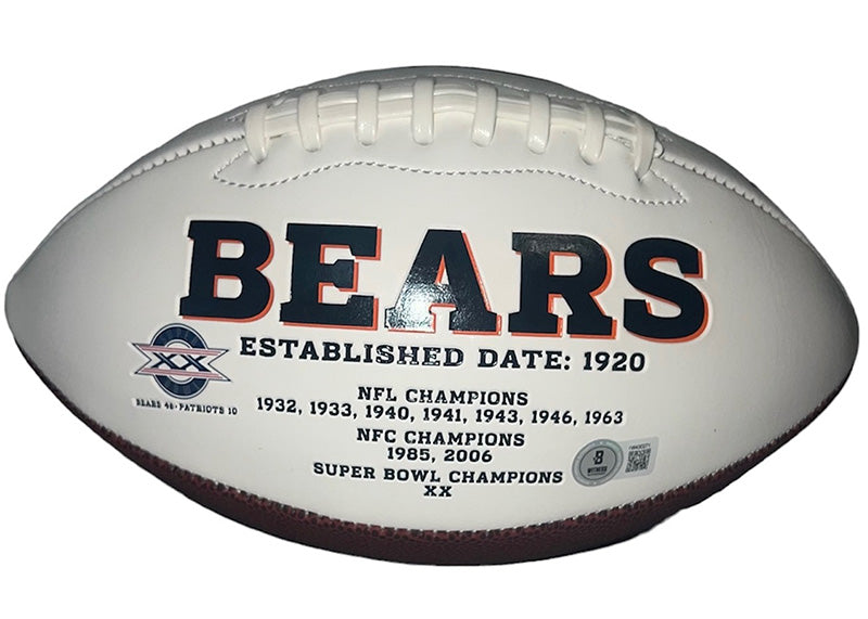 DJ Moore Signed Chicago Bears Logo football Beckett