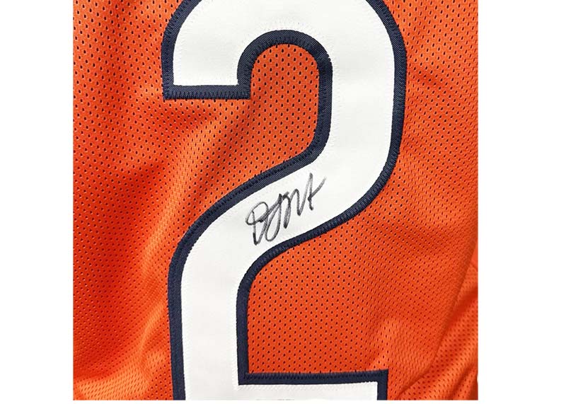 DJ Moore Signed Chicago Orange Football Jersey Beckett