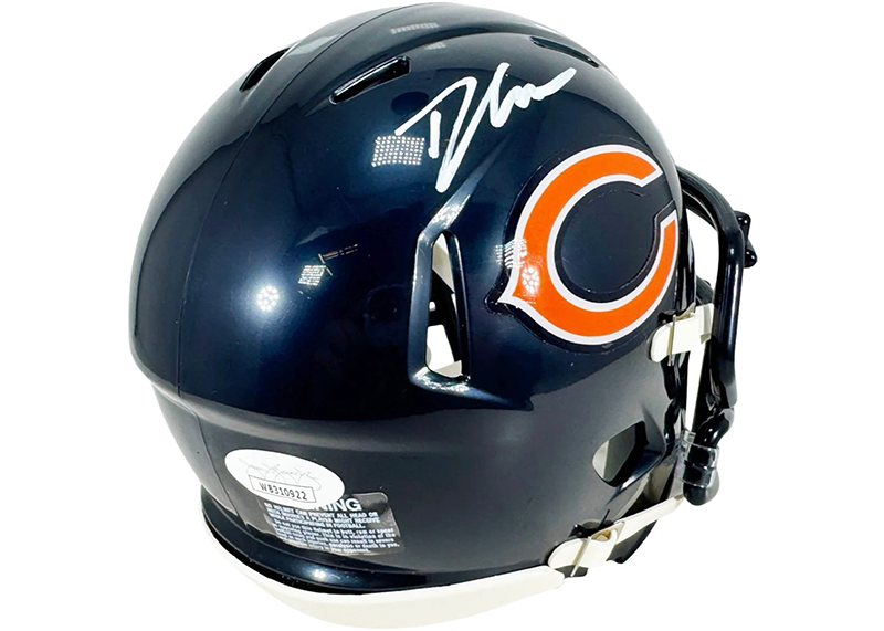 D'Andre Swift Signed Chicago Bears Speed Mini Football Helmet (JSA)