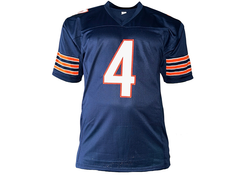 D'Andre Swift Signed Chicago Blue Football Jersey JSA