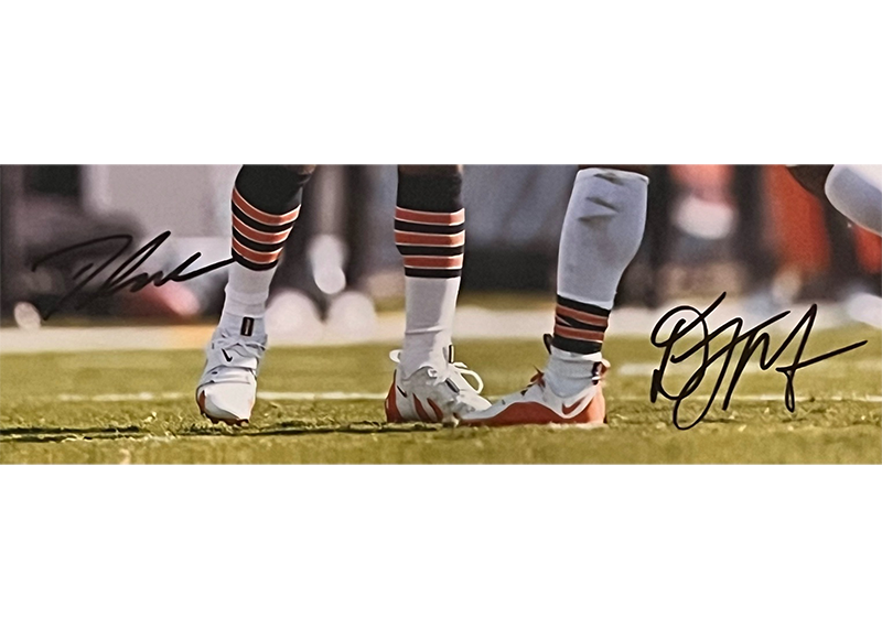 D'Andre Swift and DJ Moore Signed Chicago Bears 16x20 Photo JSA