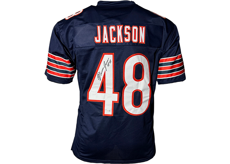 D’Marco Jackson Signed Chicago Blue Football Jersey JSA