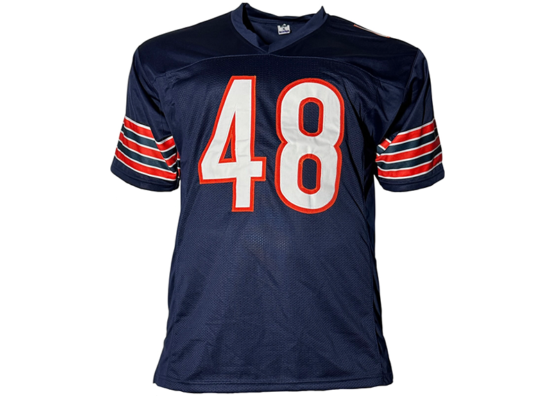 D’Marco Jackson Signed Chicago Blue Football Jersey JSA