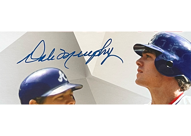 Dale Murphy Signed 18x25 Photo Board – Braves – Autographed JSA COA