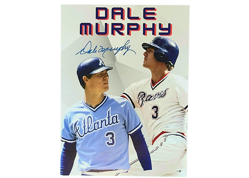 Dale Murphy Signed 18x25 Photo Board – Braves – Autographed JSA COA