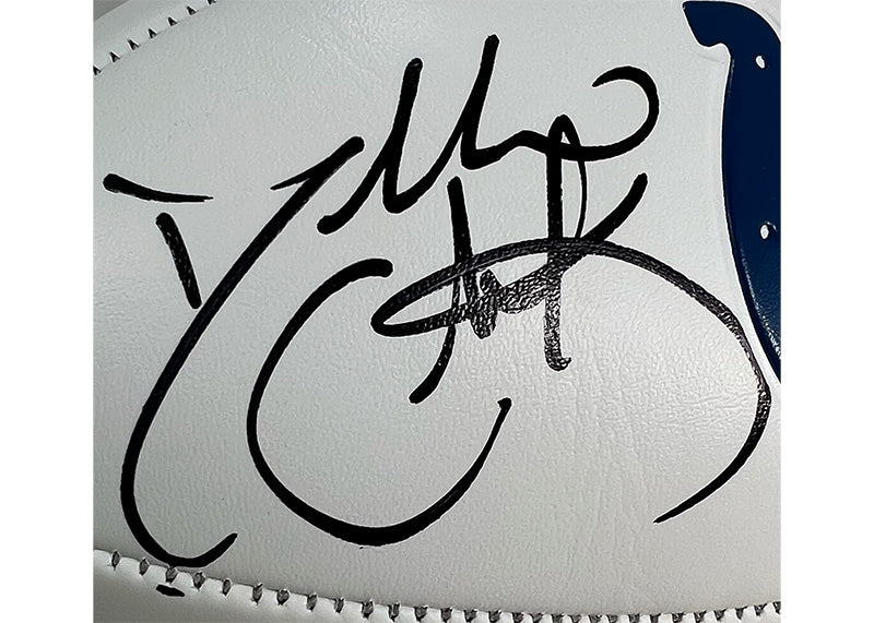 Dallas Clark Signed Indianapolis Colts Football Logo Beckett