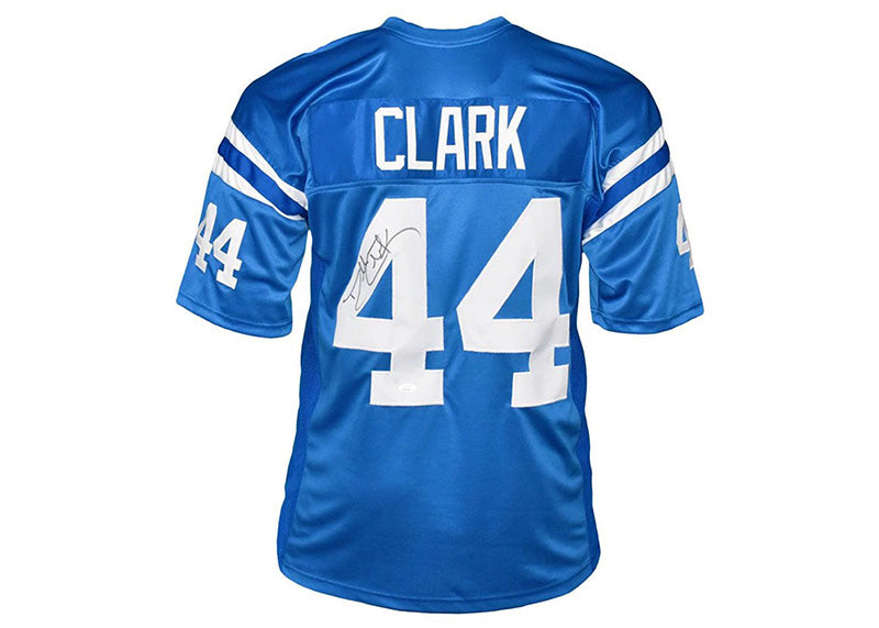 Dallas Clark Signed Indianapolis Blue Football Jersey Beckett