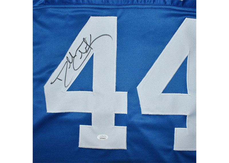 Dallas Clark Signed Indianapolis Blue Football Jersey Beckett