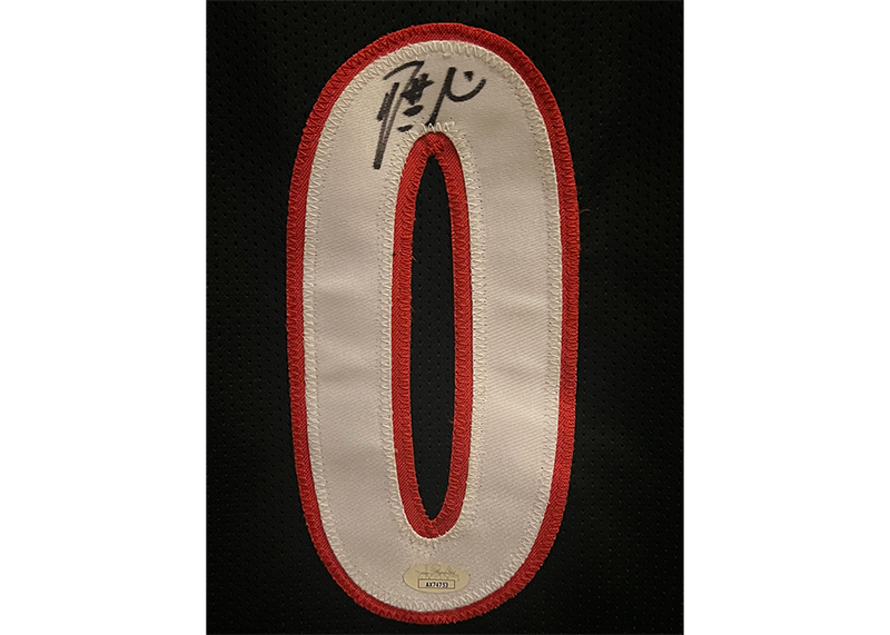 Damian Lillard Signed Portland Black Basketball Jersey JSA