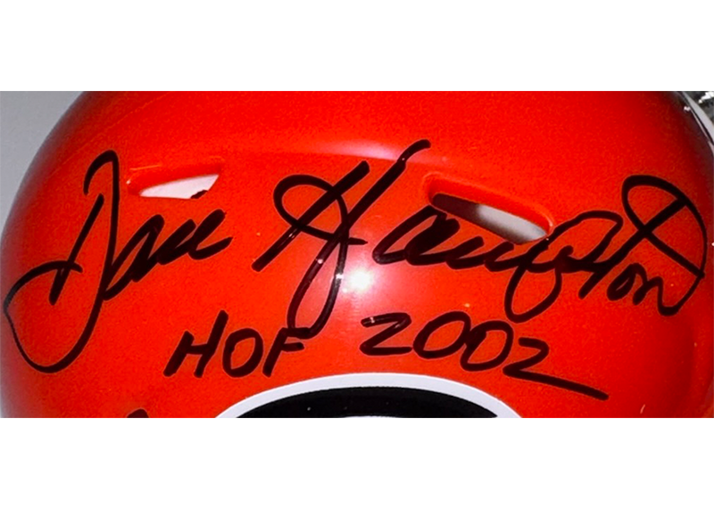Dan Hampton Signed Chicago Bears Alternate Mini Helmet JSA 2024 HOF Inscription