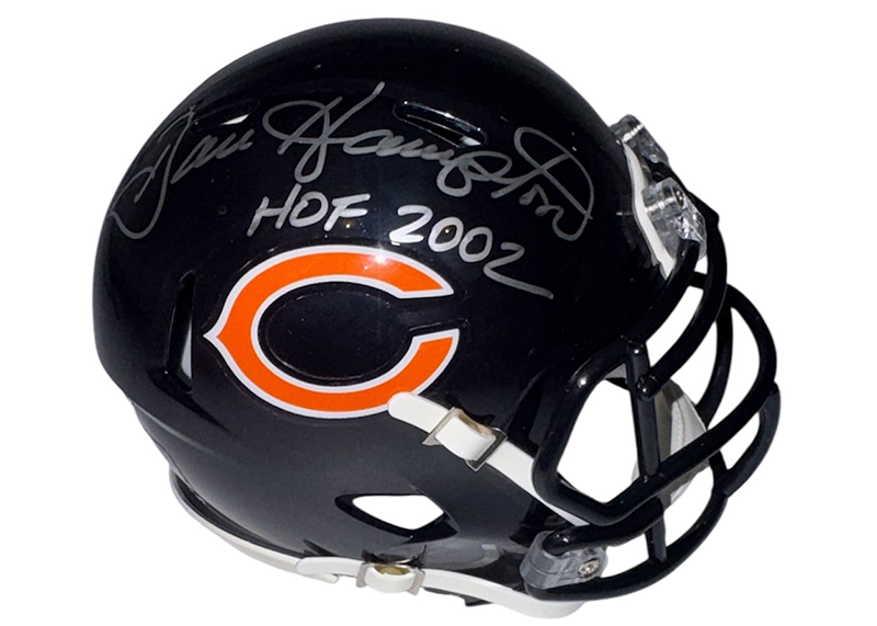 Dan Hampton Signed Chicago Bears Speed Mini Helmet JSA 2024 HOF Inscription