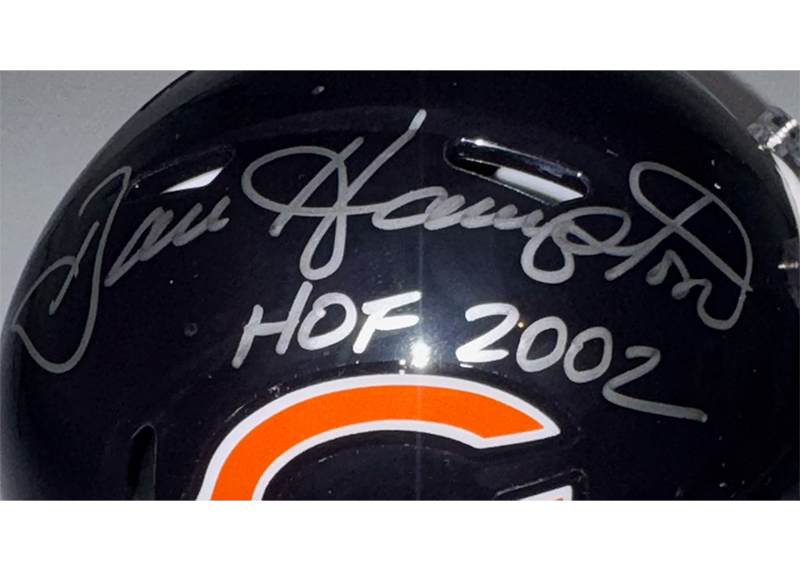 Dan Hampton Signed Chicago Bears Speed Mini Helmet JSA 2024 HOF Inscription