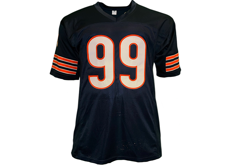 Dan Hampton Signed Chicago Blue Football Jersey JSA HOF 2002 Insc