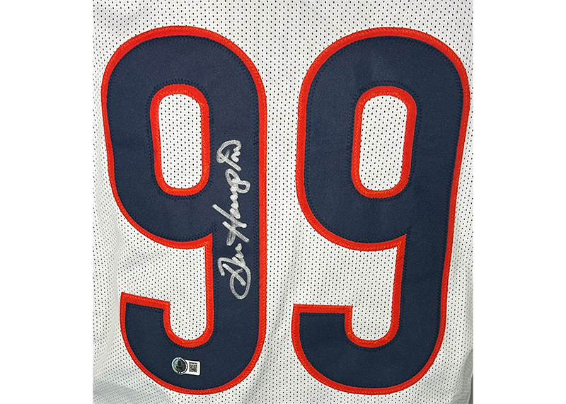 Dan Hampton Signed Chicago White Football Jersey Beckett