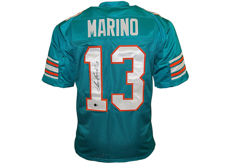 Dan Marino Autographed Miami Teal Football Jersey Beckett