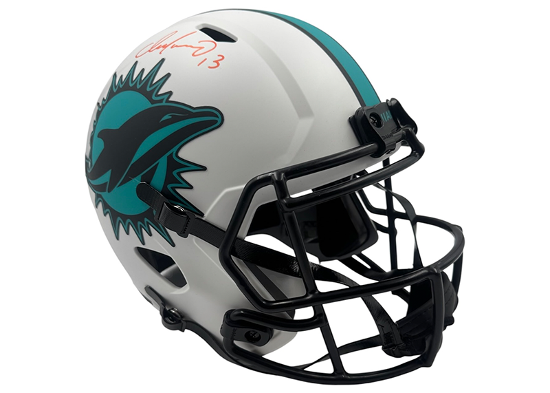 Dan Marino Signed Miami Dolphins Lunar Full Size Helmet JSA