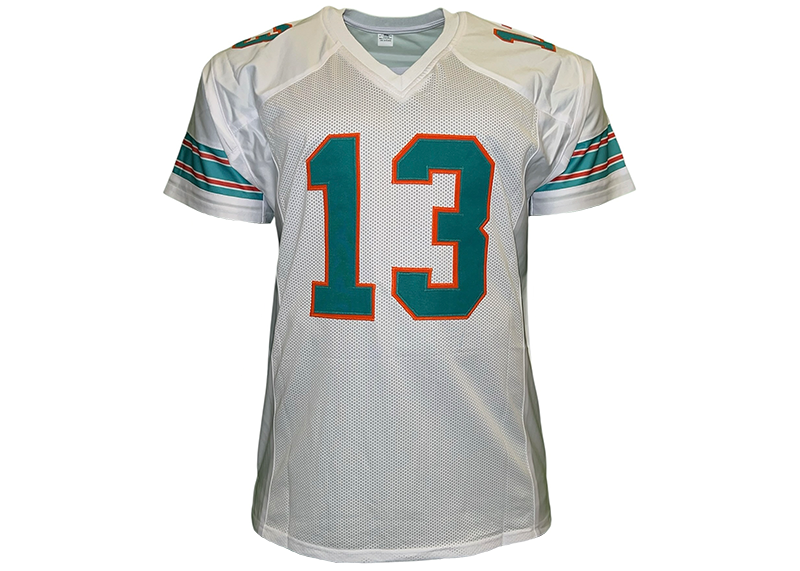 Dan Marino Unsigned Miami White Football Jersey