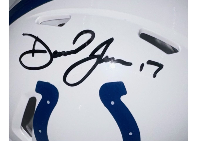 Daniel Jones Signed Indianapolis Colts Speed Mini Helmet Fanatics Authentic