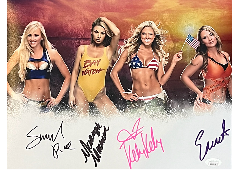 Danielle Moinet, McKenzie Mitchell, Barbara Blank, Tenille Dashwood Signed 11x14 Photo JSA