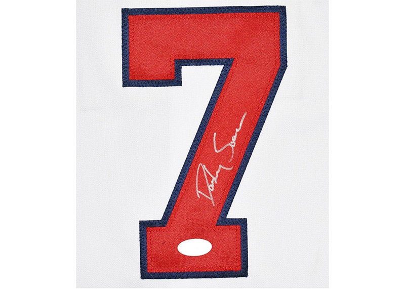 Dansby Swanson Signed Atlanta White Baseball Jersey PSA