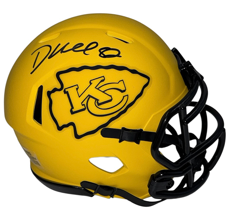Dante Hall Signed Kansas City Chiefs Rave Mini Helmet JSA