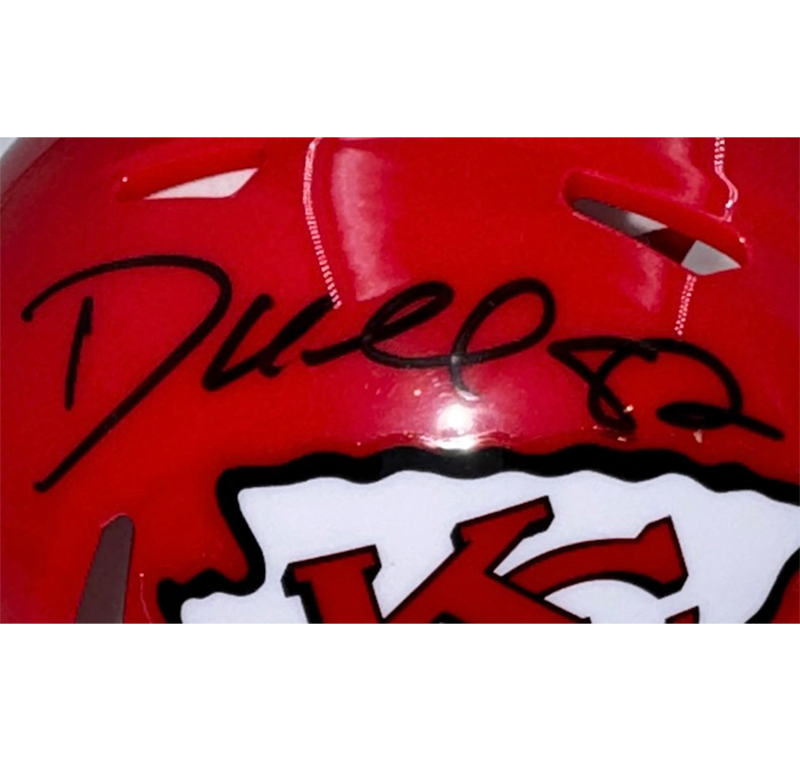 Dante Hall Signed Kansas City Chiefs TB Speed Mini Helmet JSA