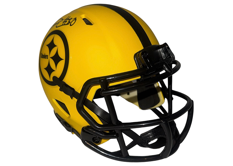 Darnell Washington Signed Pittsburgh Steelers Rave Mini Football Helmet JSA