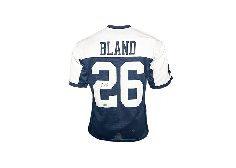 Daron Bland Signed Custom Thanksgiving Football Jersey Beckett