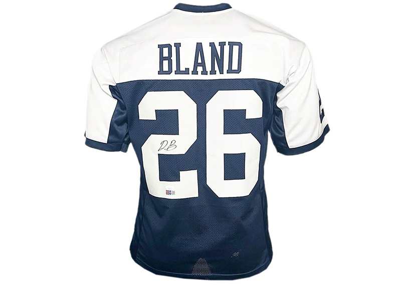 Daron Bland Signed Custom Thanksgiving Football Jersey Beckett