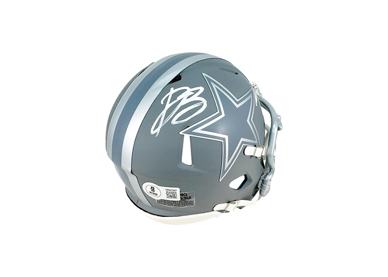 Daron Bland & Trevon Diggs Signed Cowboys Slate Alt Speed Mini Helmet Beckett