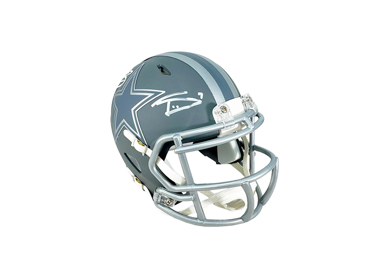 Daron Bland & Trevon Diggs Signed Cowboys Slate Alt Speed Mini Helmet Beckett