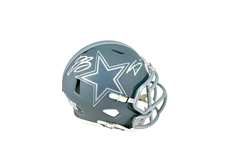 Daron Bland & Trevon Diggs Signed Cowboys Slate Alt Speed Mini Helmet Beckett