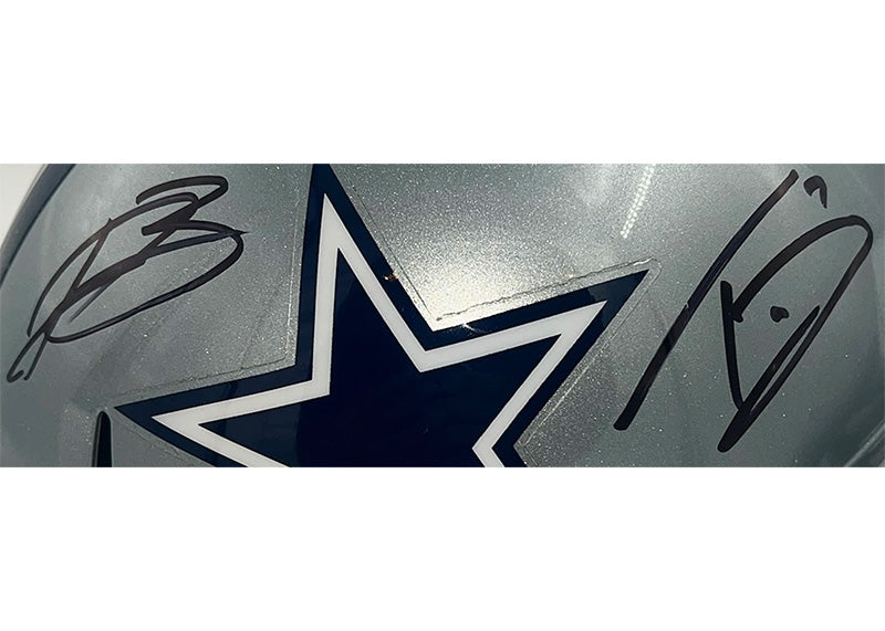 Daron Bland & Trevon Diggs Signed Cowboys Speed Full Size Football Helmet Beckett