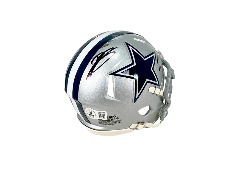 Daron Bland & Trevon Diggs Signed Cowboys Speed Mini Football Helmet Becket