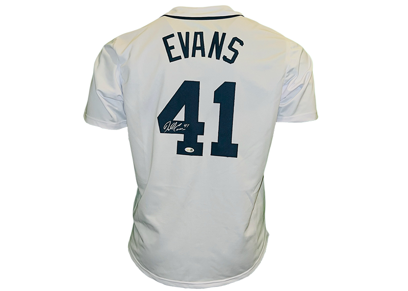 Darrell Evans Signed Detroit White Baseball Jersey JSA