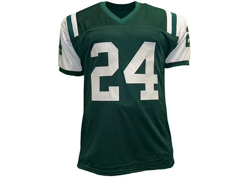 Darrelle Revis Signed New York Green Football Jersey Beckett