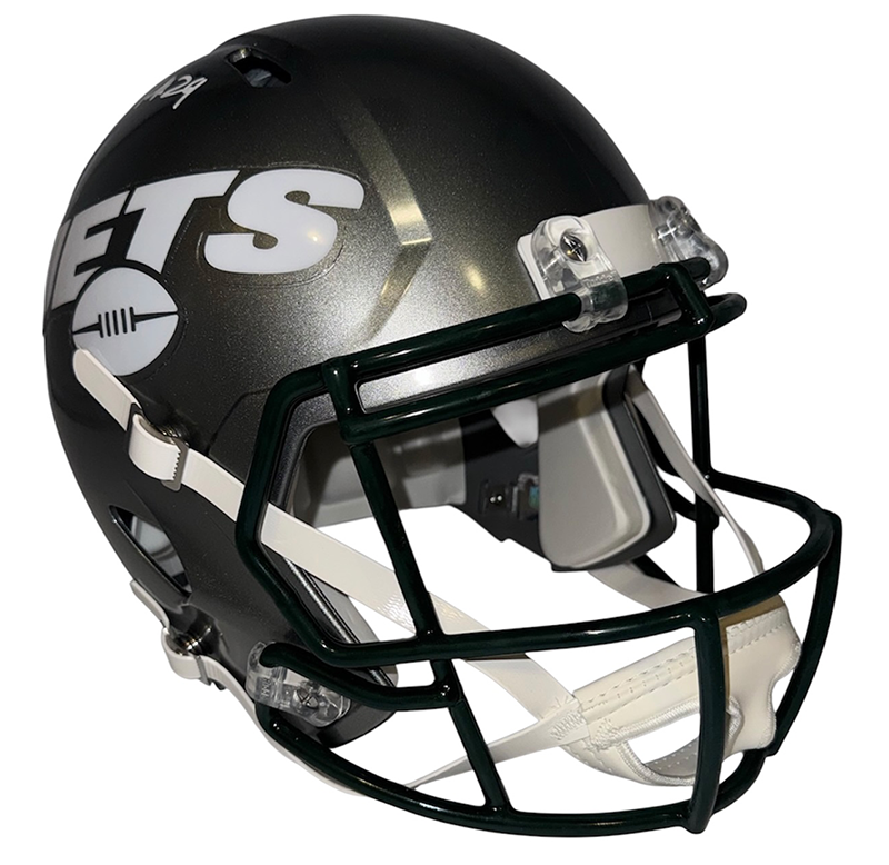 Darrelle Revis Signed New York Jets Flash Full Size Speed Helmet Beckett