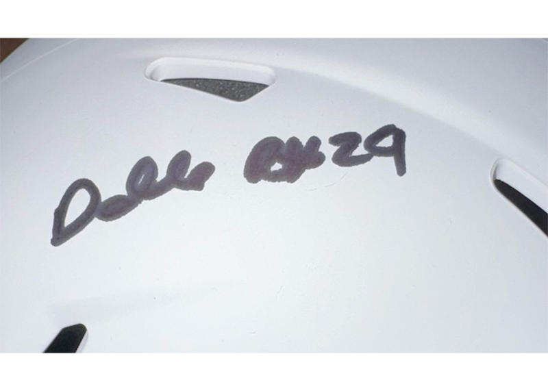 Darrelle Revis Signed New York Jets Lunar Mini Helmet Beckett