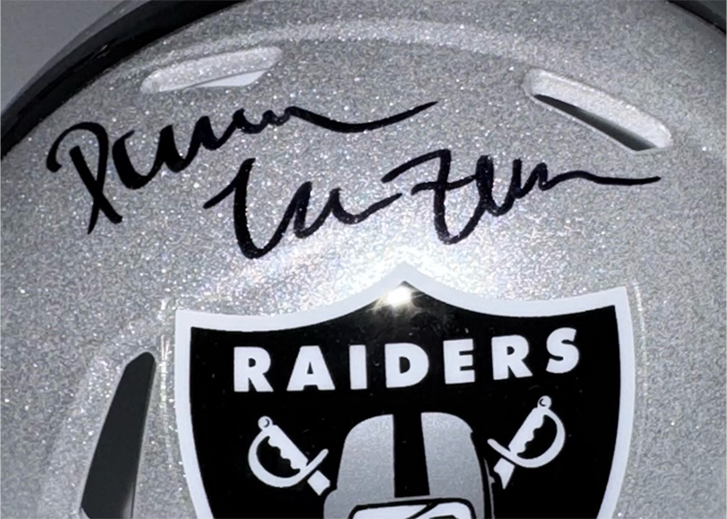 Darren McFadden Signed Oakland Raiders Speed Mini Helmet JSA