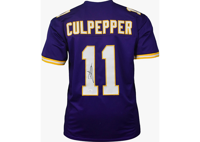 Daunte Culpepper Signed Minnesota Purple Football Jersey JSA